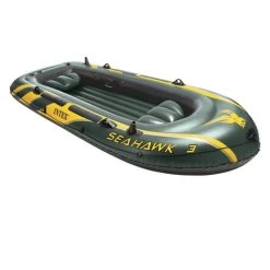 BATEAU GONFLABLE INTEX SEAHAWK 3 + 2 AVIRONS + GONFLEUR -Magasin De Kayaks bateau gonflable intex seahawk 3 2 avirons gonfleur 2