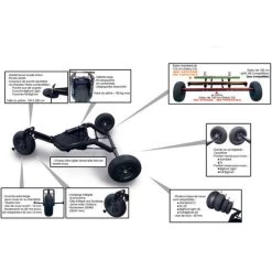 BUGGY LIBRE ZEBRA ROUES STANDARD -Magasin De Kayaks buggy libre zebra roues standard 4