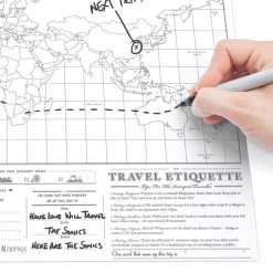 CARTE DU MONDE A GRATTER SCRATCH TRAVEL MAP -Magasin De Kayaks carte du monde a gratter scratch travel map 3