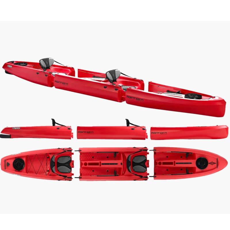 Kayak Modulable Point 65 Mojito Tandem Rouge 3 Kayak Modulable Point 65 Mojito Tandem Rouge