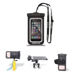 KIT COMPLET POCHETTE ETANCHE SMARTPHONE SEAWAG NOIRE NOIR/BLEU -Magasin De Kayaks kit complet pochette etanche smartphone seawag noire noir bleu 3