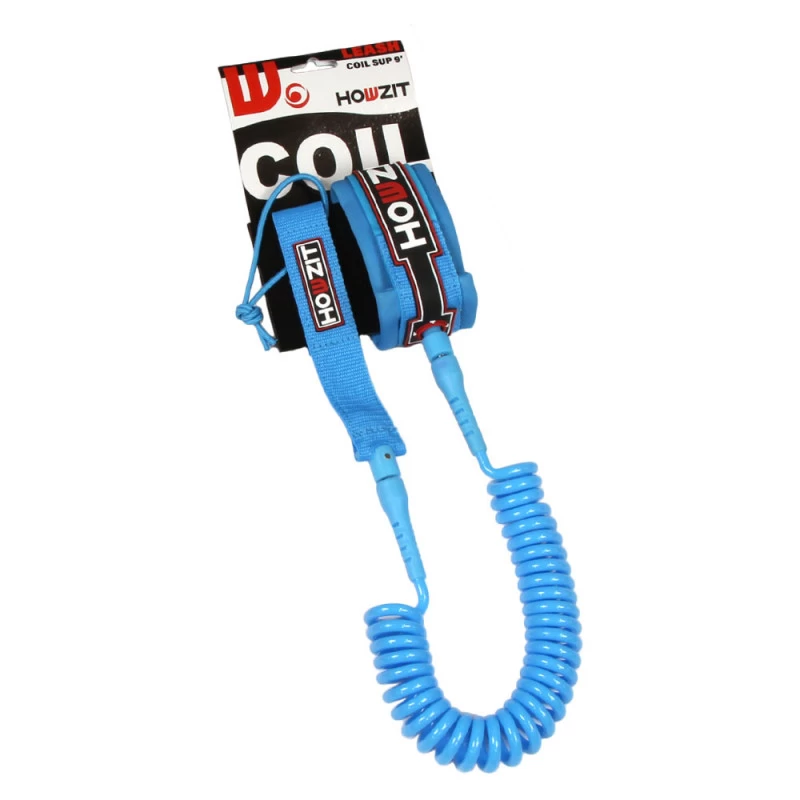 LEASH DE SUP HOWZIT COIL BLEU 9' 7 LEASH DE SUP HOWZIT COIL BLEU 9' – Image 5