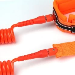 LEASH DE SUP HOWZIT COIL ORANGE -Magasin De Kayaks leash de sup howzit coil orange 3