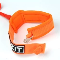 LEASH DE SUP HOWZIT COIL ORANGE -Magasin De Kayaks leash de sup howzit coil orange 5