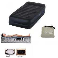 LIT GONGLABLE REST BED FIBER TECH 1 PLACE ELECTRIQUE INTEX