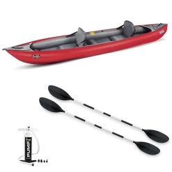 PACK KAYAK GUMOTEX THAYA 2 PLACES CONVERTIBLE ROUGE -Magasin De Kayaks pack kayak gumotex thaya 2 places convertible rouge 1
