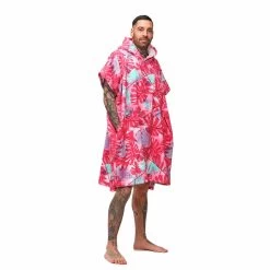 PONCHO AFTER BIG LEAVES BURNT PINK