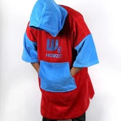 Poncho Howzit Bleu/rouge -Magasin De Kayaks poncho howzit bleu rouge 4
