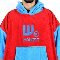 Poncho Howzit Bleu/rouge -Magasin De Kayaks poncho howzit bleu rouge 8