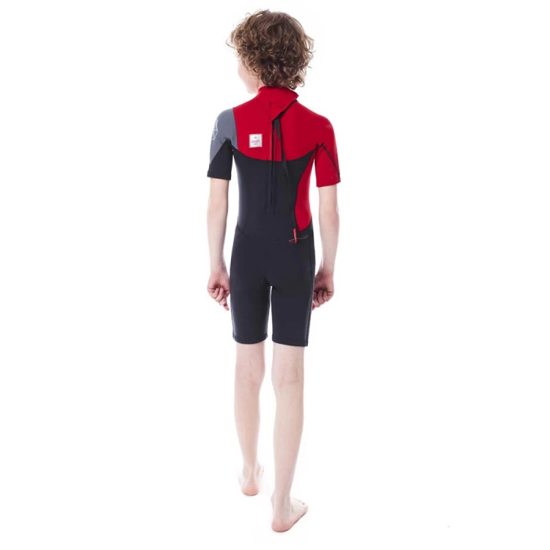 SHORTY JOBE BOSTON 2MM ENFANT BACKZIP ROUGE M 9 SHORTY JOBE BOSTON 2MM ENFANT BACKZIP ROUGE M – Image 7