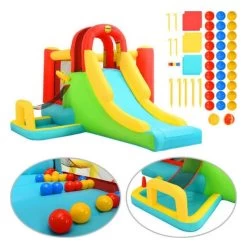 STRUCTURE GONFLABLE HAPPY HOP 8 EN 1 -Magasin De Kayaks structure gonflable happy hop 8 en 1 2